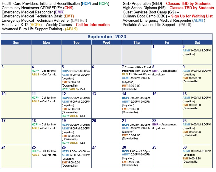 September Calendar 2023