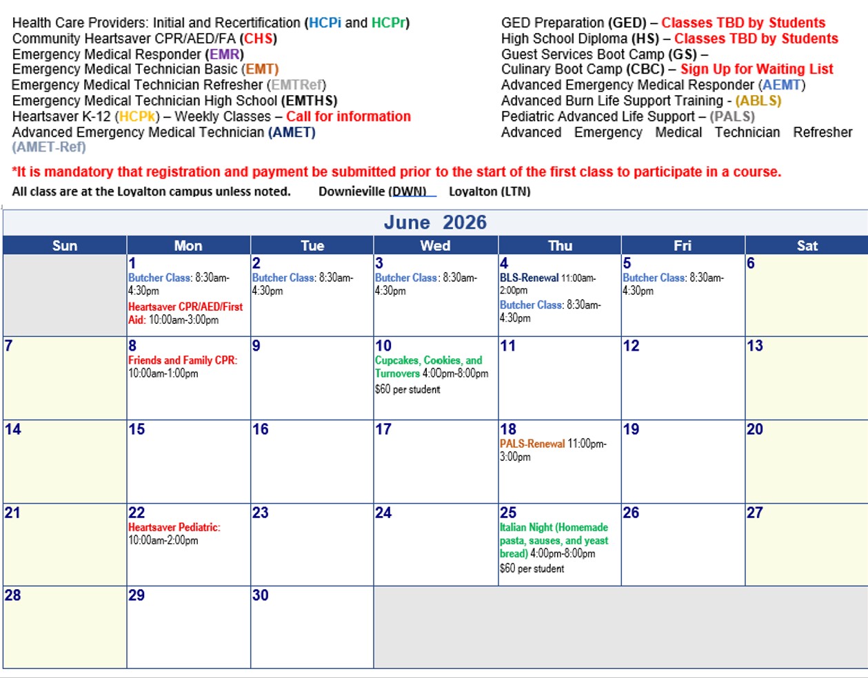 June 2026 Calendar